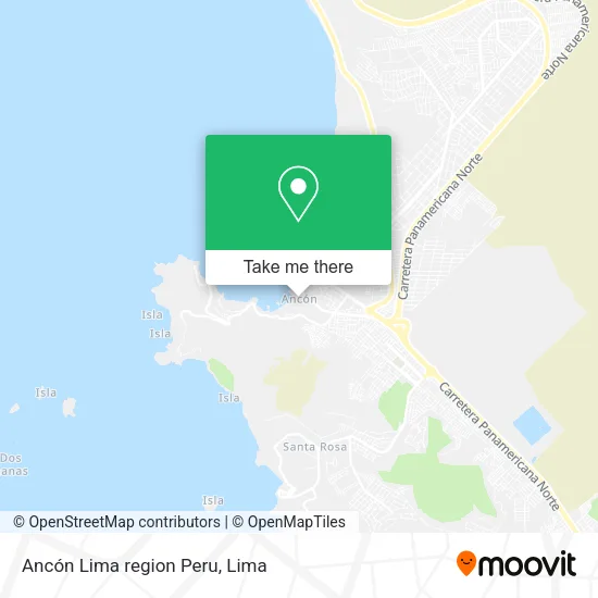 Mapa de Ancón Lima region Peru