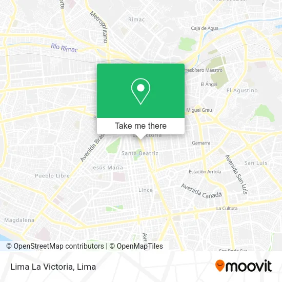 Mapa de Lima La Victoria