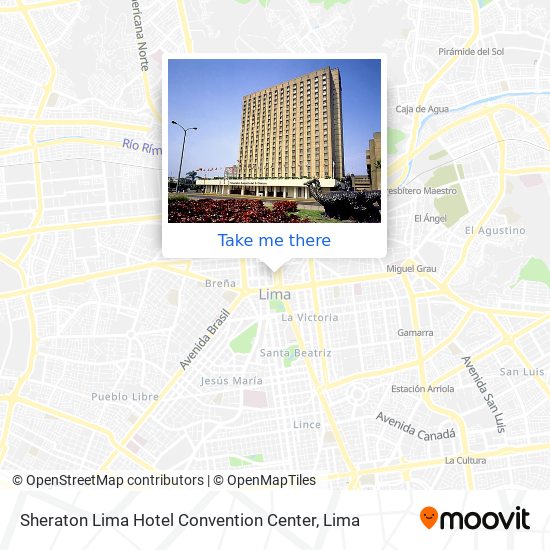 Sheraton Lima Hotel Convention Center map