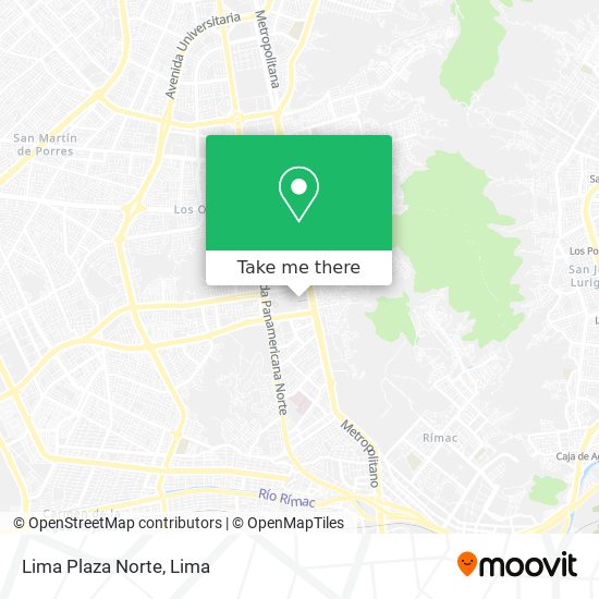 Mapa de Lima Plaza Norte