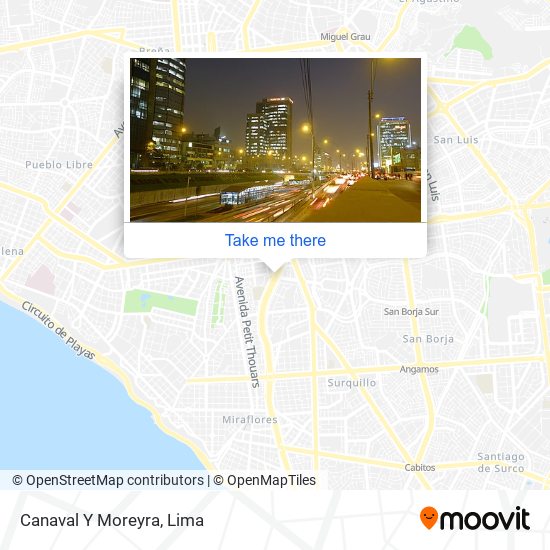 Canaval Y Moreyra map