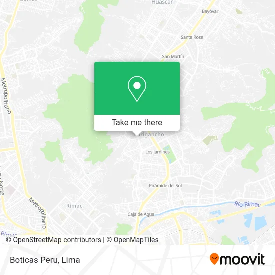 Boticas Peru map