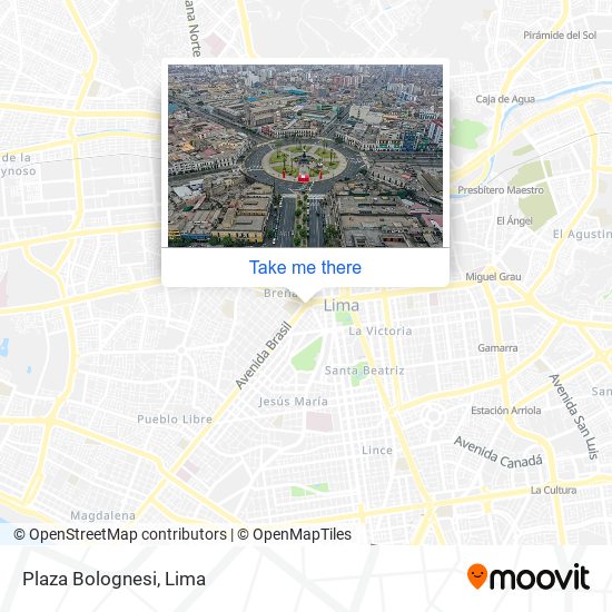 Plaza Bolognesi map