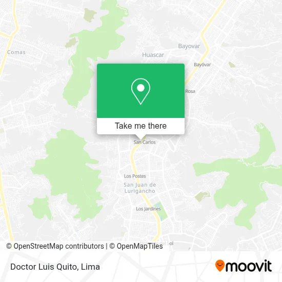 Doctor Luis Quito map