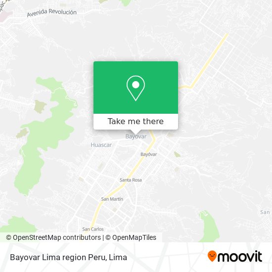 Bayovar Lima region Peru map