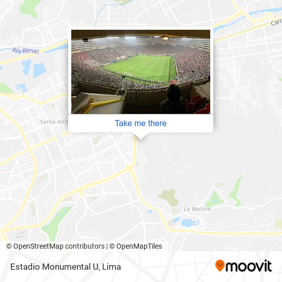 Estadio Monumental U map