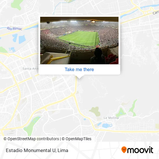 Mapa de Estadio Monumental U