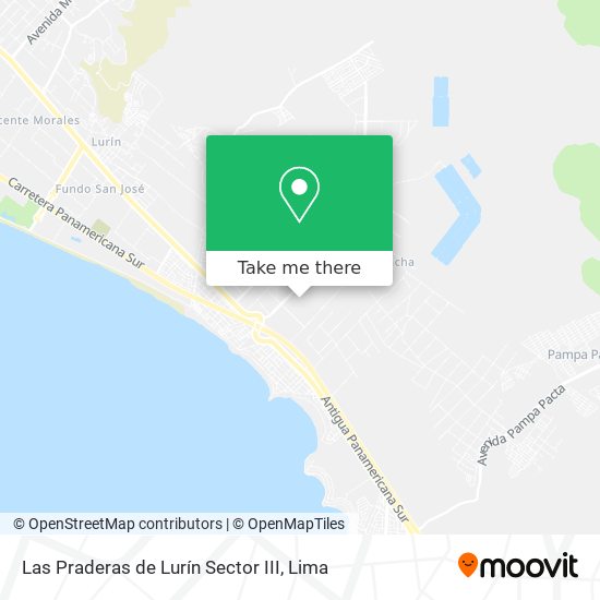 Las Praderas de Lurín Sector III map