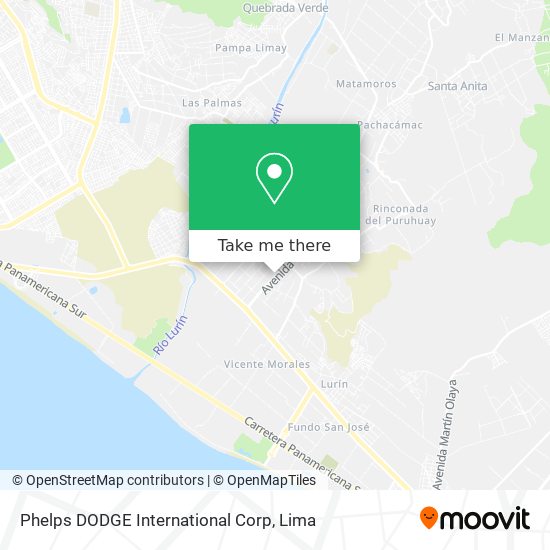 Phelps DODGE International Corp map