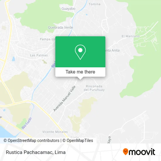 Rustica Pachacamac map