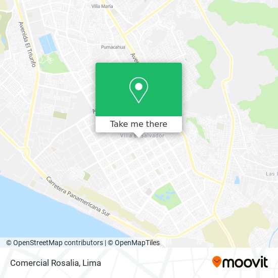 Comercial Rosalia map