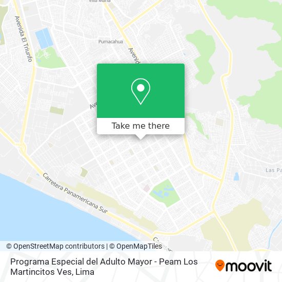 Programa Especial del Adulto Mayor - Peam Los Martincitos Ves map