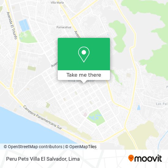 Peru Pets Villa El Salvador map