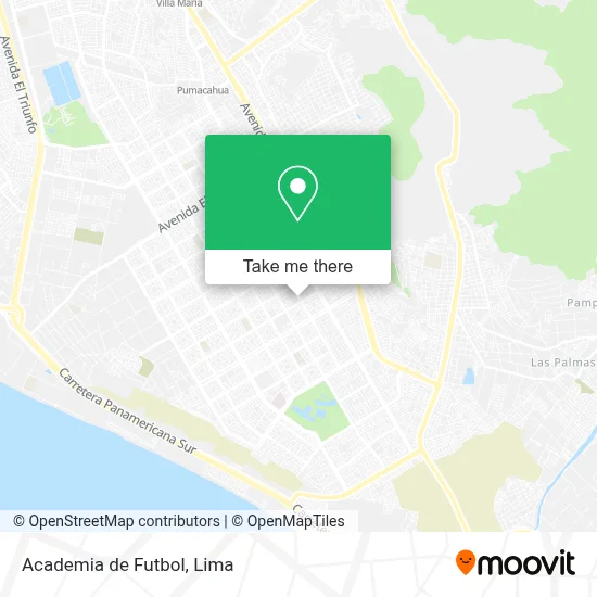 Academia de Futbol map