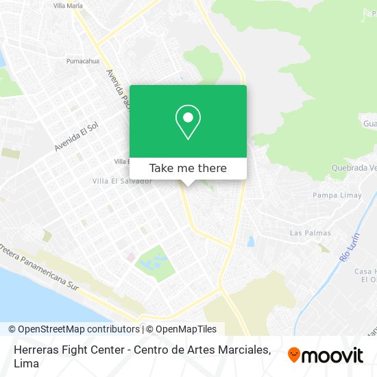 Mapa de Herreras Fight Center - Centro de Artes Marciales