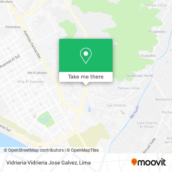Vidrieria-Vidrieria Jose Galvez map