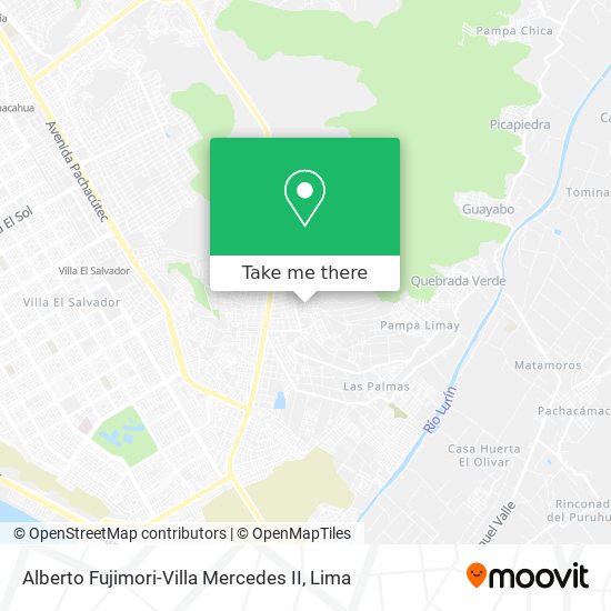 Mapa de Alberto Fujimori-Villa Mercedes II