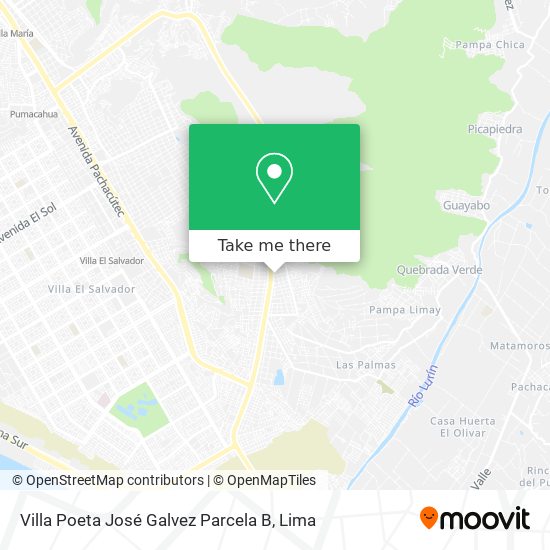 Villa Poeta José Galvez Parcela B map