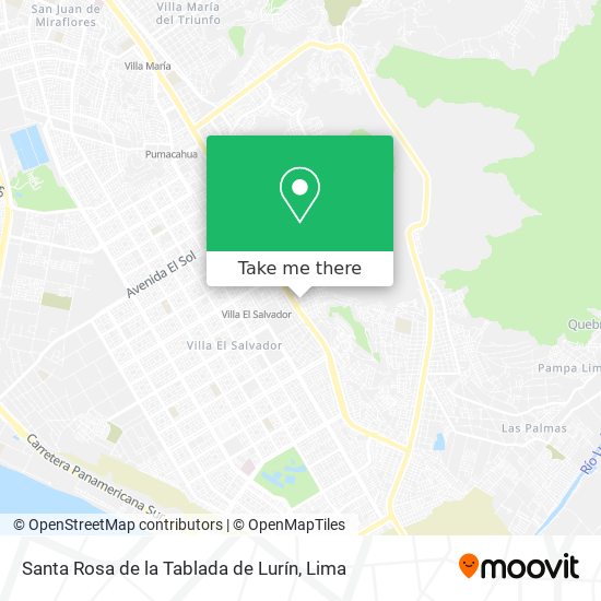 Santa Rosa de la Tablada de Lurín map