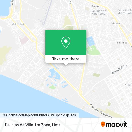 Mapa de Delicias de Villa 1ra Zona