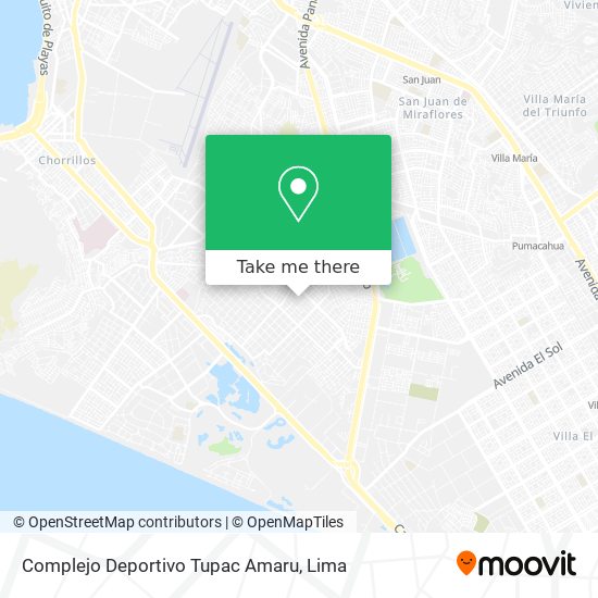 Complejo Deportivo Tupac Amaru map