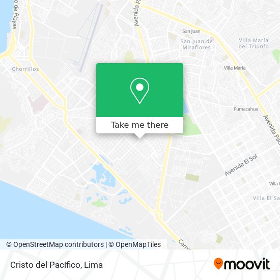 Cristo del Pacífico map