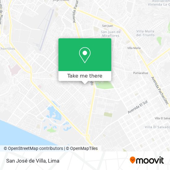 San José de Villa map