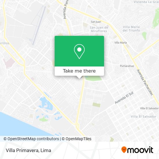 Villa Primavera map