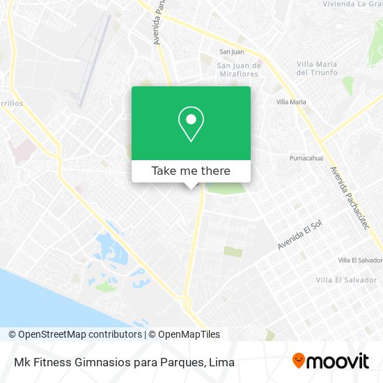 Mapa de Mk Fitness Gimnasios para Parques