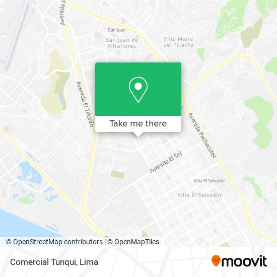 Comercial Tunqui map