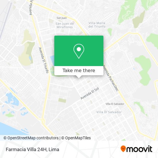 Mapa de Farmacia Villa 24H