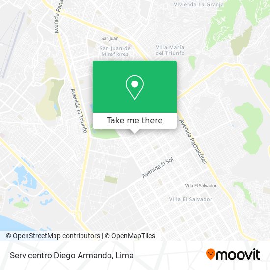 Mapa de Servicentro Diego Armando