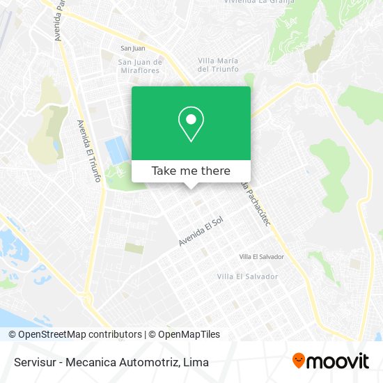 Servisur - Mecanica Automotriz map