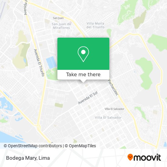 Bodega Mary map