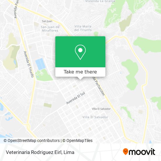 Veterinaria Rodriguez Eirl map