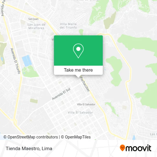 Tienda Maestro map