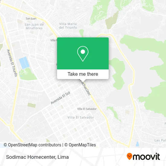 Sodimac Homecenter map