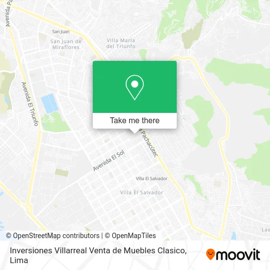 Inversiones Villarreal Venta de Muebles Clasico map