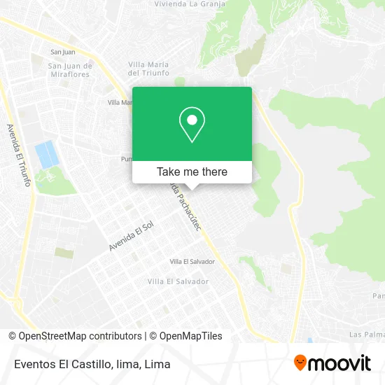 Eventos El Castillo, lima map