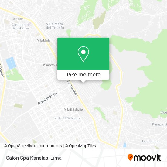 Mapa de Salon Spa Kanelas