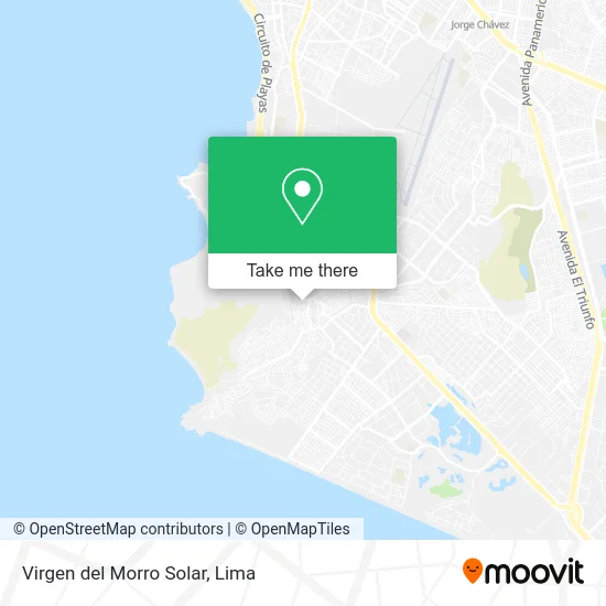 Virgen del Morro Solar map
