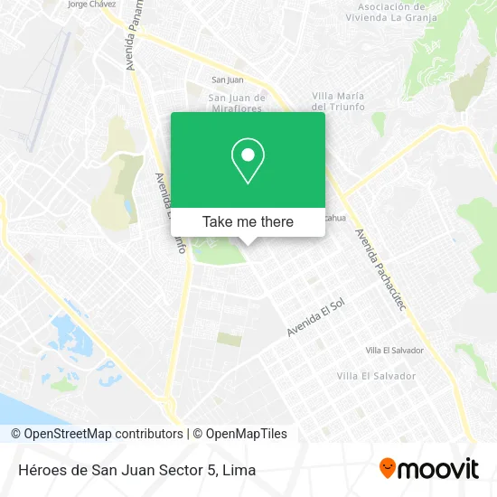 Héroes de San Juan Sector 5 map