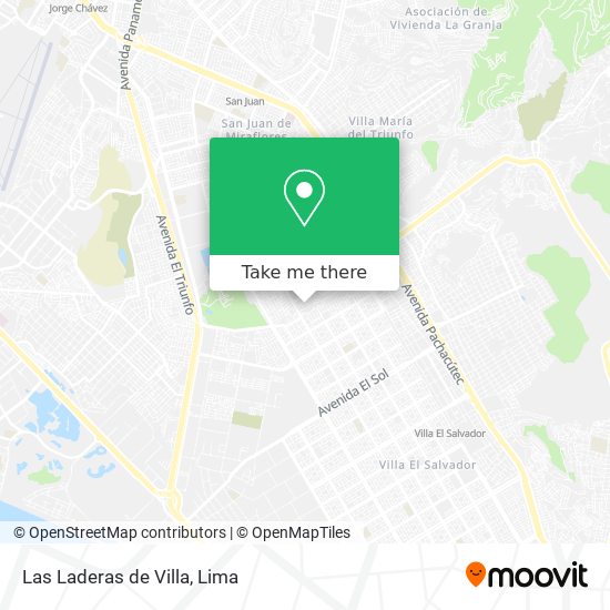 Las Laderas de Villa map