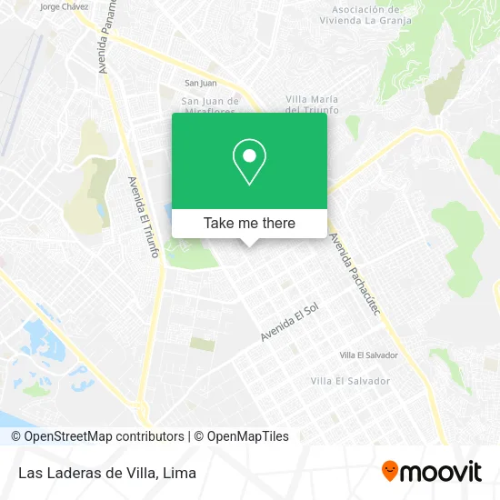 Las Laderas de Villa map