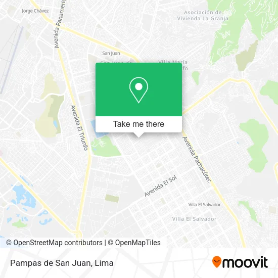 Pampas de San Juan map