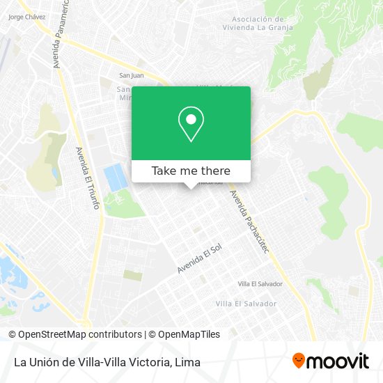 Mapa de La Unión de Villa-Villa Victoria