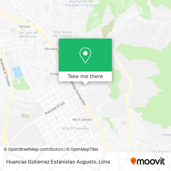 Mapa de Huancas Gutierrez Estanislao Augusto