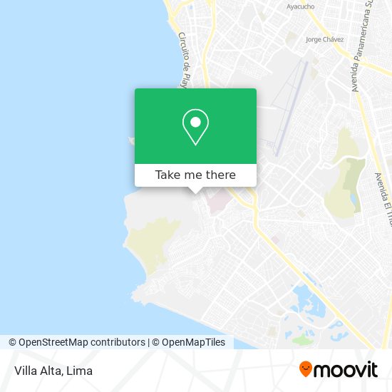 Villa Alta map