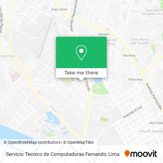 Servicio Tecnico de Computadoras Fernando map