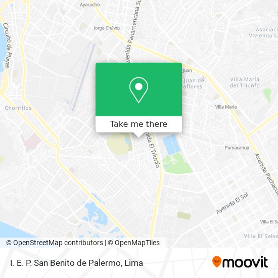 Mapa de I. E. P. San Benito de Palermo